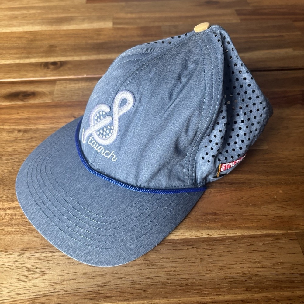 Staunch Golf Hat Blue Performance Snapback Rope Hat Adjustable Trucker ONE SIZE